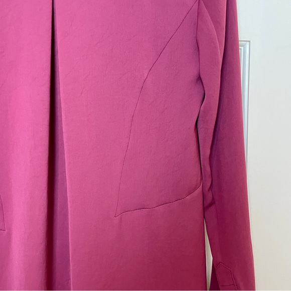 RARE Rag & Bone Deep Red Hi-Low Button Up - Picture 7 of 10